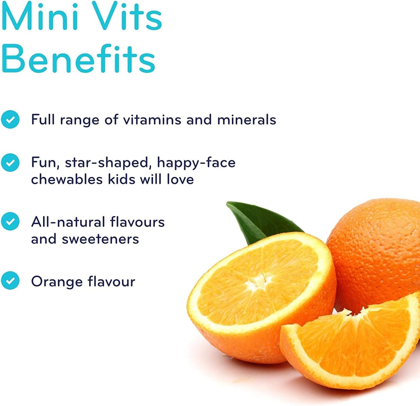 SISU - Mini Vits - Specially designed for children with a full range of vitamins and minerals - 90 Chewable Star Caps (Pack of 1)