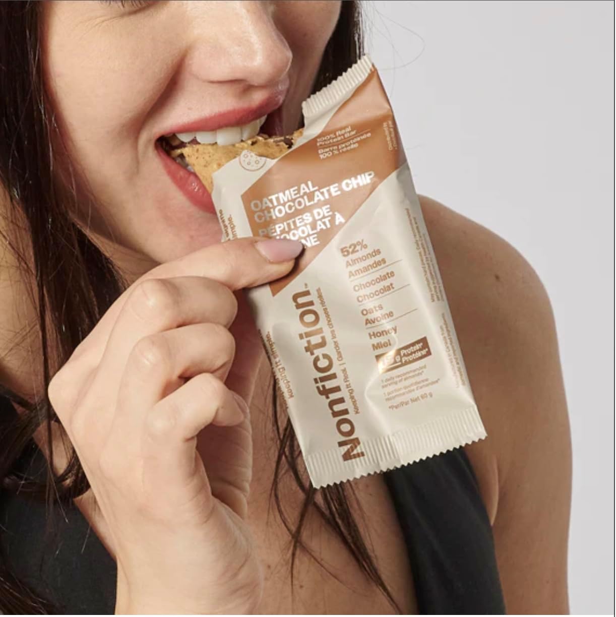 Nonfiction 蛋白棒燕麦巧克力片 12x60g（12 包）