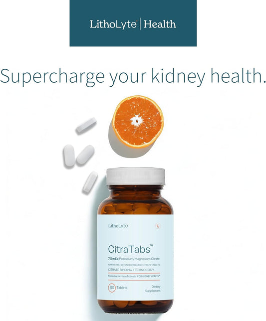 LithoLyte CitraTabs™ | 7.5 mEq | Extended-Release Citrate Tablets 120 Tablets