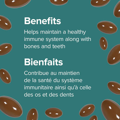 Webber Naturals 维生素 K2 加 D3，60 粒软胶囊，有助于支持骨骼、牙齿和免疫功能，不含麸质和乳制品