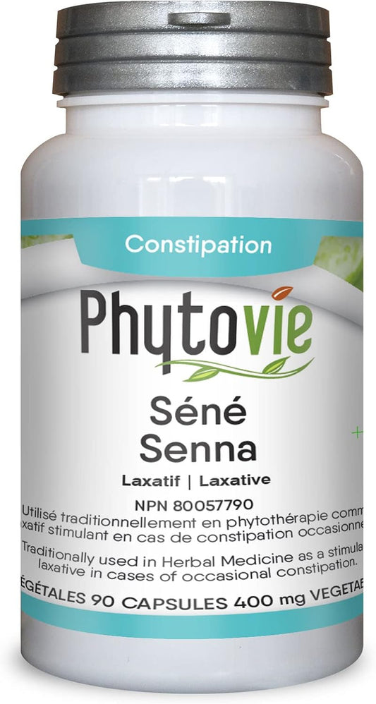 Senna 400mg 90 Capsules Colon Cleanse, Stool Softener and Constipation Relief