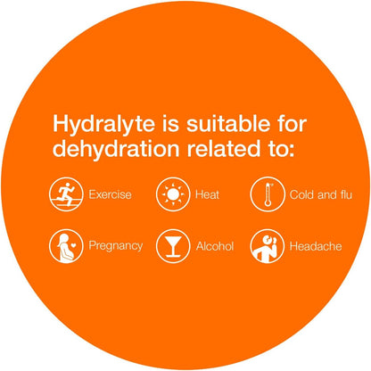 Hydralyte 电解质补水粉，橙色，10 片装