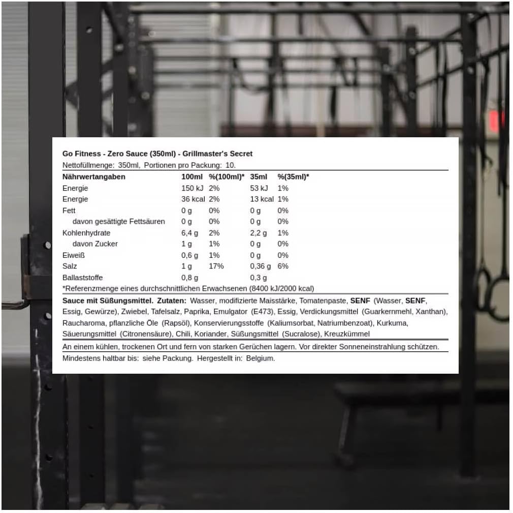 Go Fitness Nutrition Grillmaster Secret Zero 350 ml