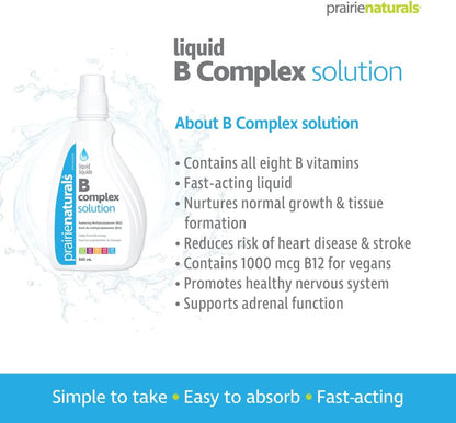 Prairie Naturals 液體 B 複合溶液 - 500ml