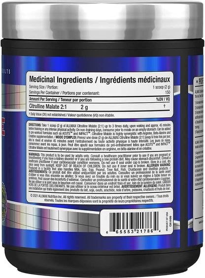 ALLMAX Nutrition - 2:1 瓜氨酸+苹果酸 - 300 克，300 克