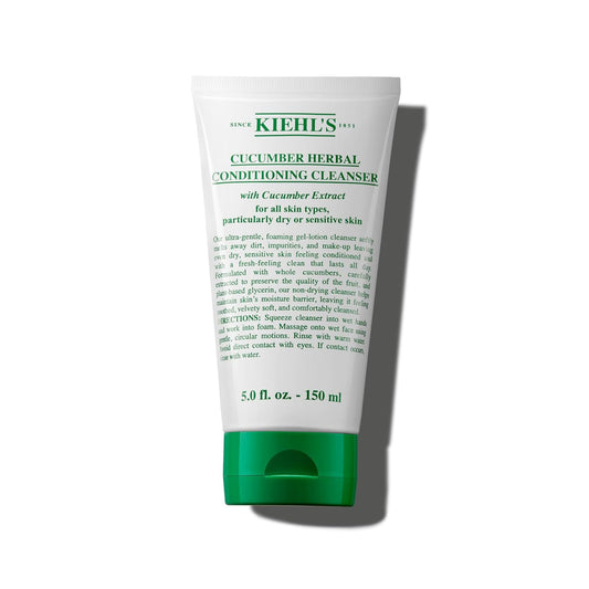 Kiehl's Cucumber Herbal Conditioning Cleanser, Gentle Face Wash for Dry & Sensitive Skin, Leaves Skin Feeling Fresh, with Cucumber Extract & Glycerin, Non-drying Formula, All Skin Types