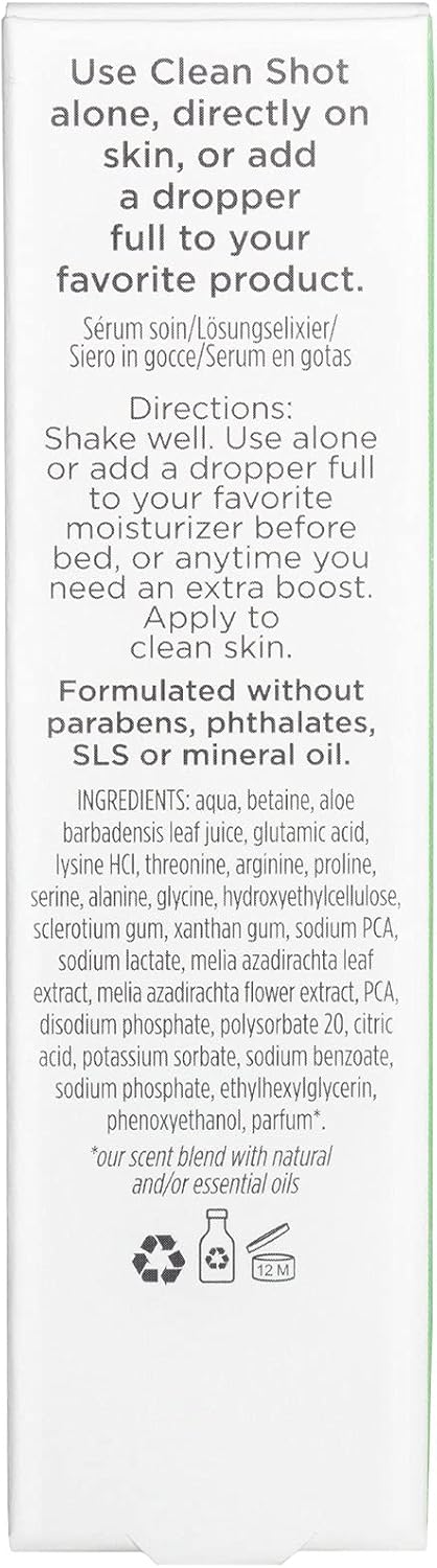 Clean Shot Vegan Amino Acid 10 Percent Complex by Pacifica for Unisex - 0.80 oz Serum