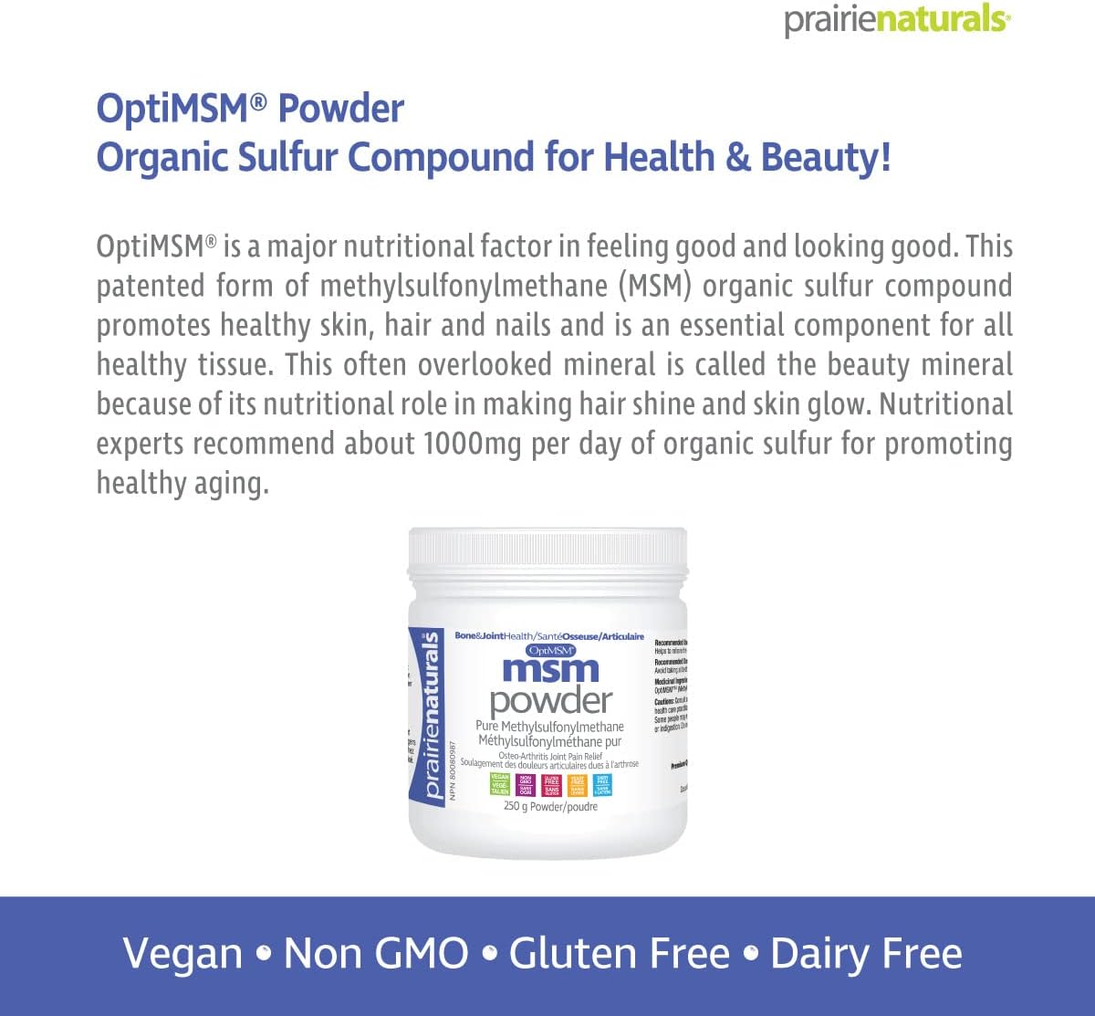 Prairie Naturals Optimsm powder - 250g