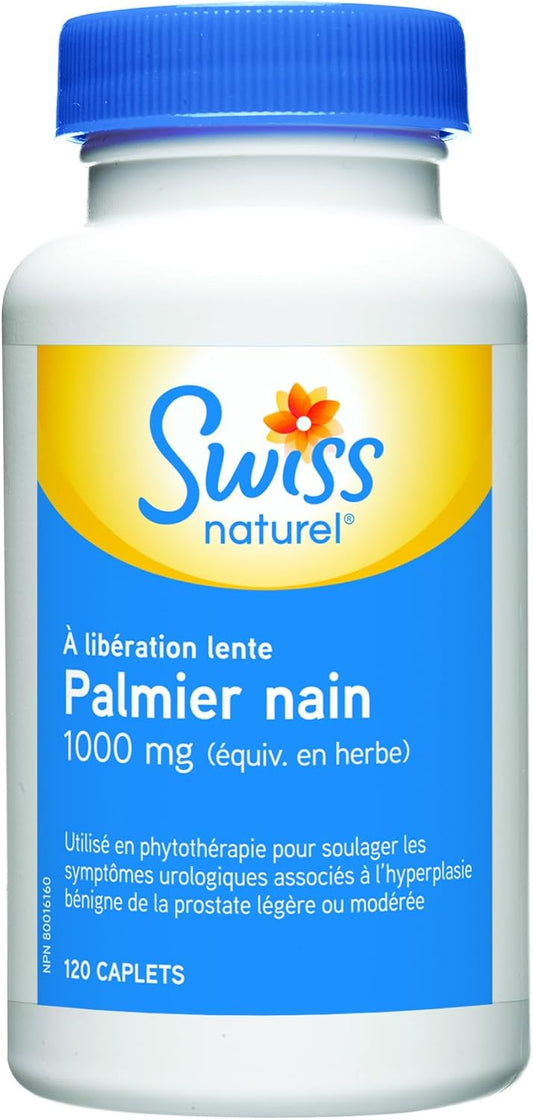 瑞士天然鋸棕櫚定時釋放1000毫克膠囊120粒