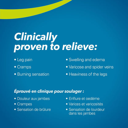 Esenvia 腿部慢性静脉功能不全缓解片 34 克 - 有助于缓解静脉曲张、蜘蛛静脉、腿部沉重、疼痛、肿胀、灼热感的体征和症状 - 30 片