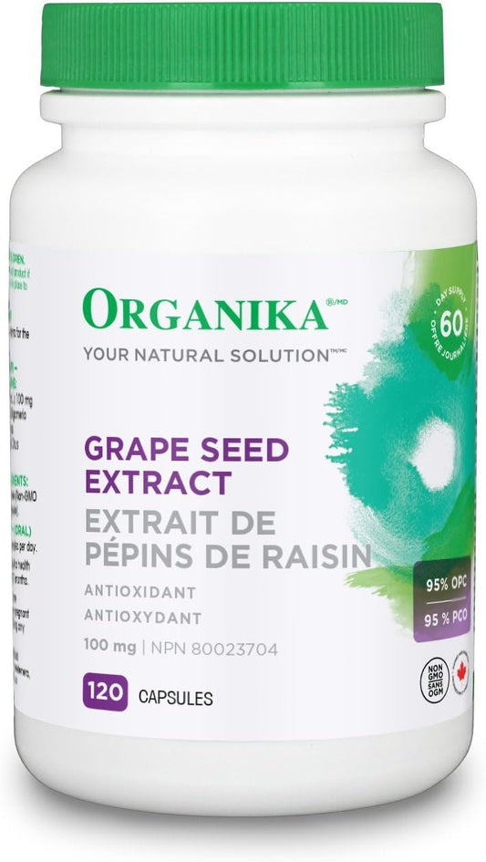 Organika Grape Seed Extract (Hi Potency 95 % Opc) 120 Caps
