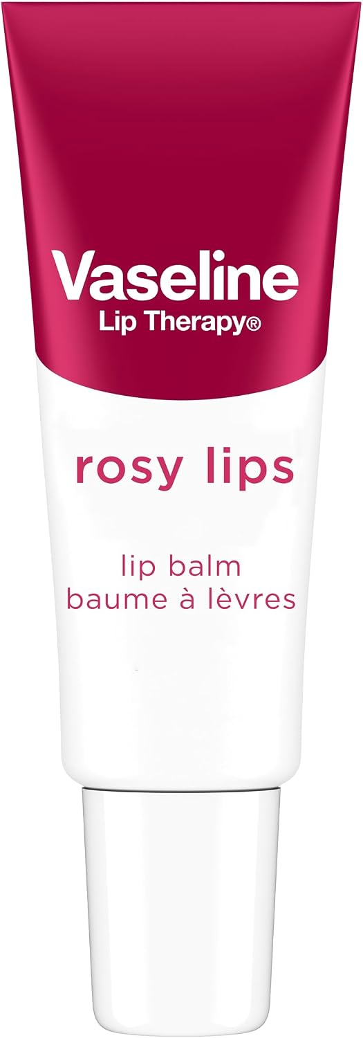 Vaseline Lip Therapy Rosy Balm Tube 10g + Vaseline Healing Jelly for dry, cracked skin Original 375g