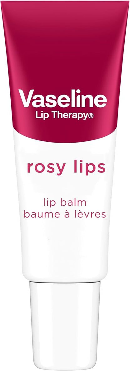 Vaseline Lip Therapy Rosy Balm Tube 10g + Vaseline Healing Jelly for dry, cracked skin Original 375g