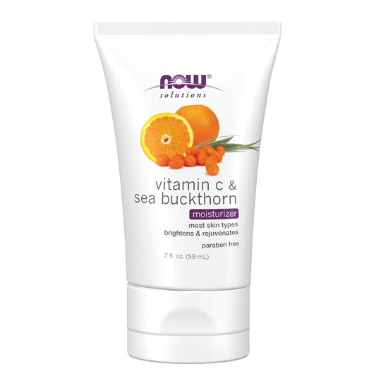 NOW Solutions Vitamin C and Sea Buckthorn Moisturizer, 59mL