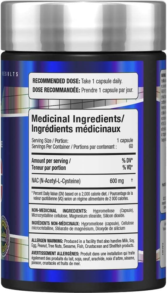 Allmax Nutrition, NAC补充剂（N-乙酰半胱氨酸）600毫克，60粒素食胶囊