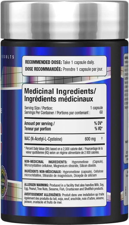 Allmax Nutrition, NAC补充剂（N-乙酰半胱氨酸）600毫克，60粒素食胶囊