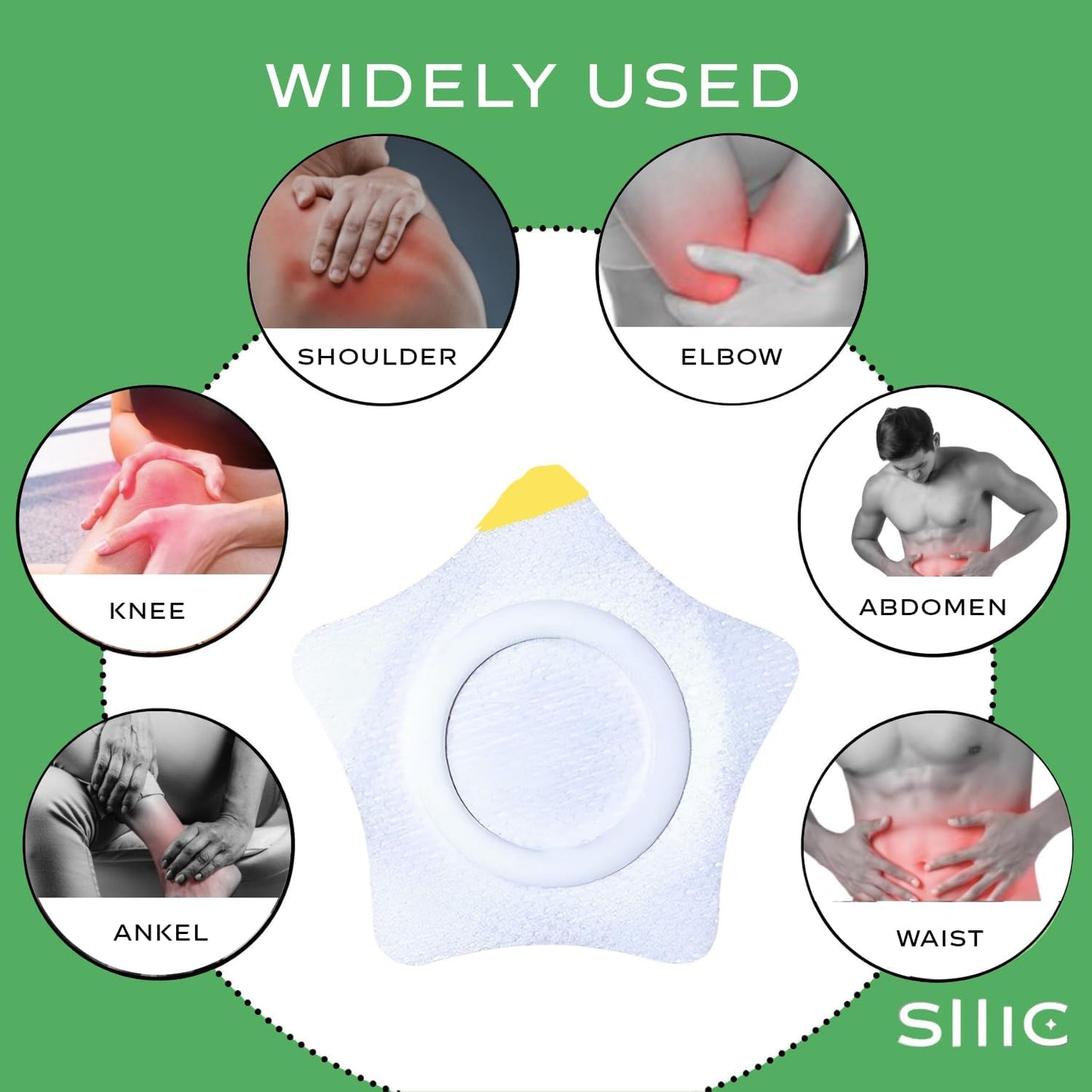 Sllic® CorePatch - 70pcs Premium Castor Oil Belly Button Patches - 70 Pcs, 2 Packs | Convenient, Disposable Non Leaking & Mess-Free Application Castor Oil Pack Wraps | Effective for Tummy, Abdomen & Overall Wellness [Cas…