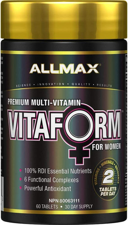 ALLMAX Nutrition - Vitaform - 高级 - 女性复合维生素 - 60 粒 - 30 天用量