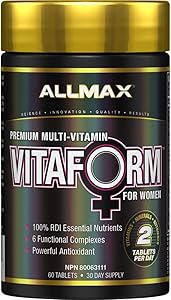 ALLMAX Nutrition - Vitaform - 高級 - 女性複合維生素 - 60 粒 - 30 天用量