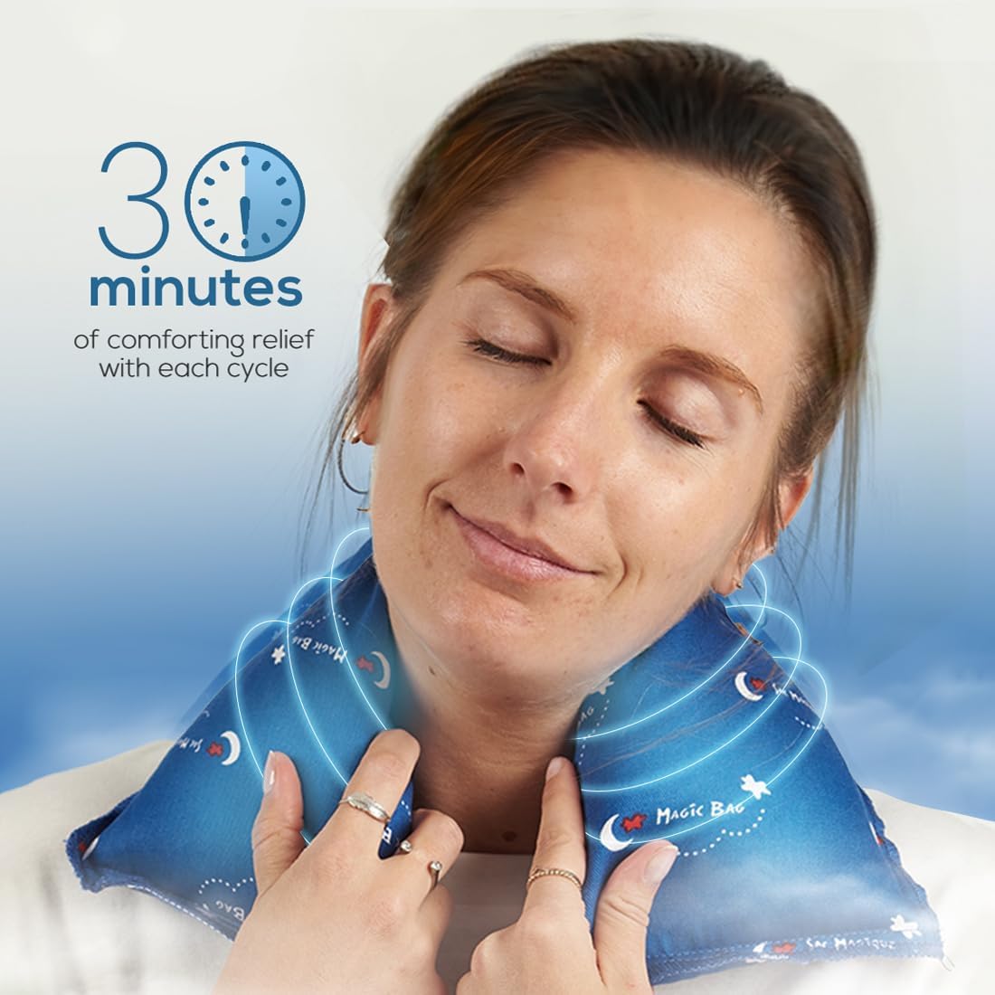 原廠魔法袋加長敷袋，冷熱療法，緩解胃痛，無線冷熱敷，50 x 14 公分（19.7 吋 X 5.5 吋）