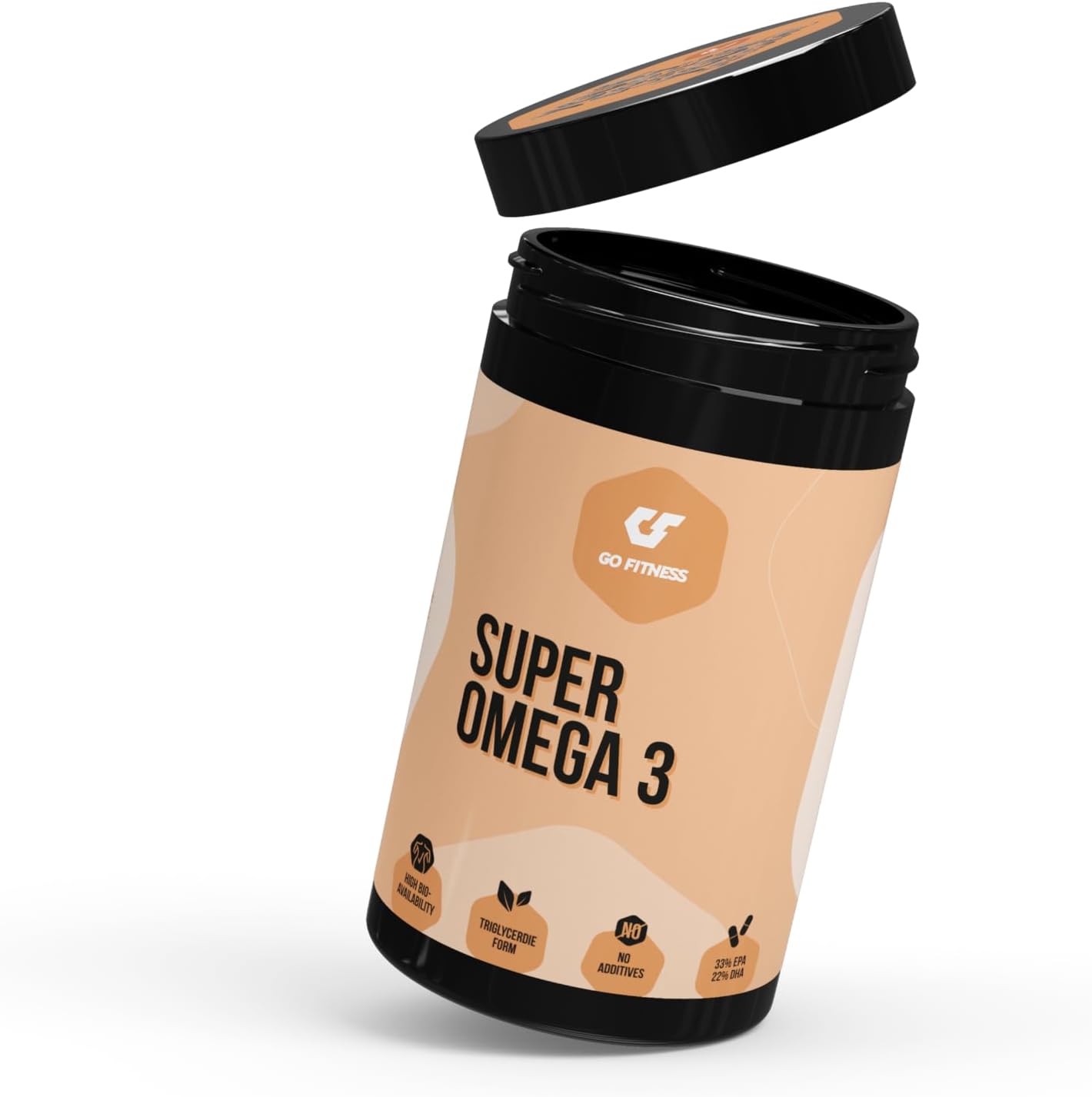 Go Fitness Super Omega-3 (120 Caps) Unflavoured - Vitamins, Minerals & Health - Fatty Acids