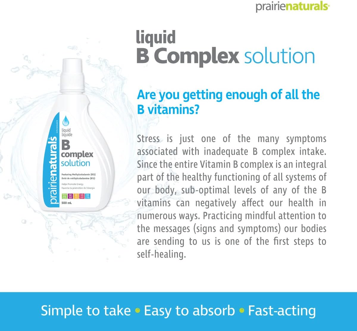 Prairie Naturals 液體 B 複合溶液 - 500ml