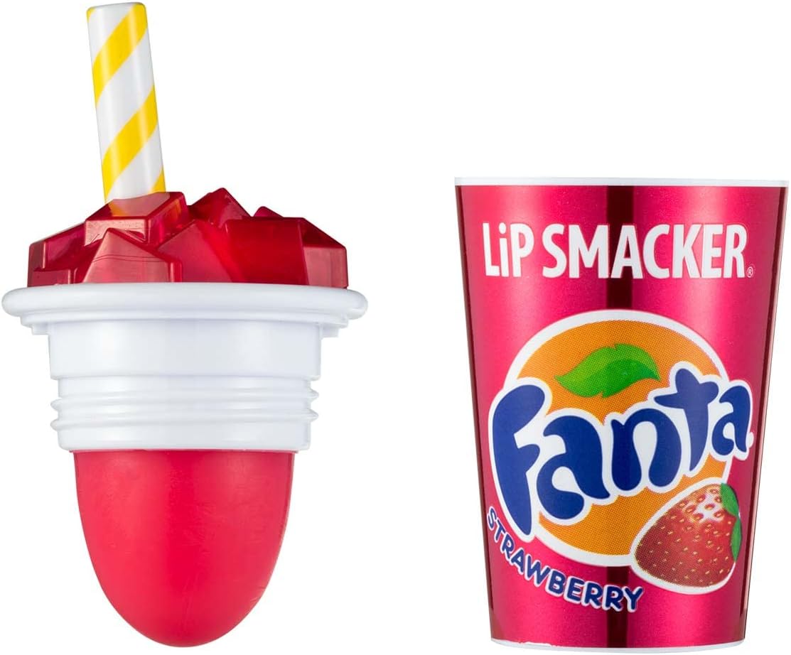 Lip Smacker 82047 Fanta strawberry cup lip balm, 0.26 Ounce