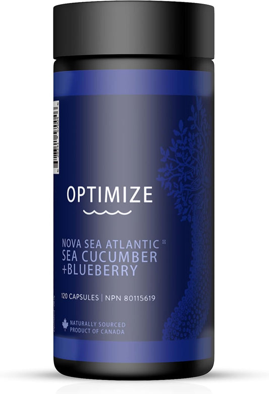 Premium Sea Cucumber + Canadian Blueberry Supplements by Nova Sea Atlantic | Helps with Impaired Vision, Eye Strain & Vision Loss | Immune Support and Anti-Aging Supplement | Blueberry Powder for Dry Eyes Protection | Na…
