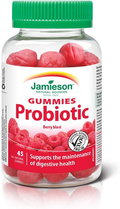 Jamieson Probiotic Gummies 45 Gummies + Jamieson High Potency Biotin Gummies 100 Gummies