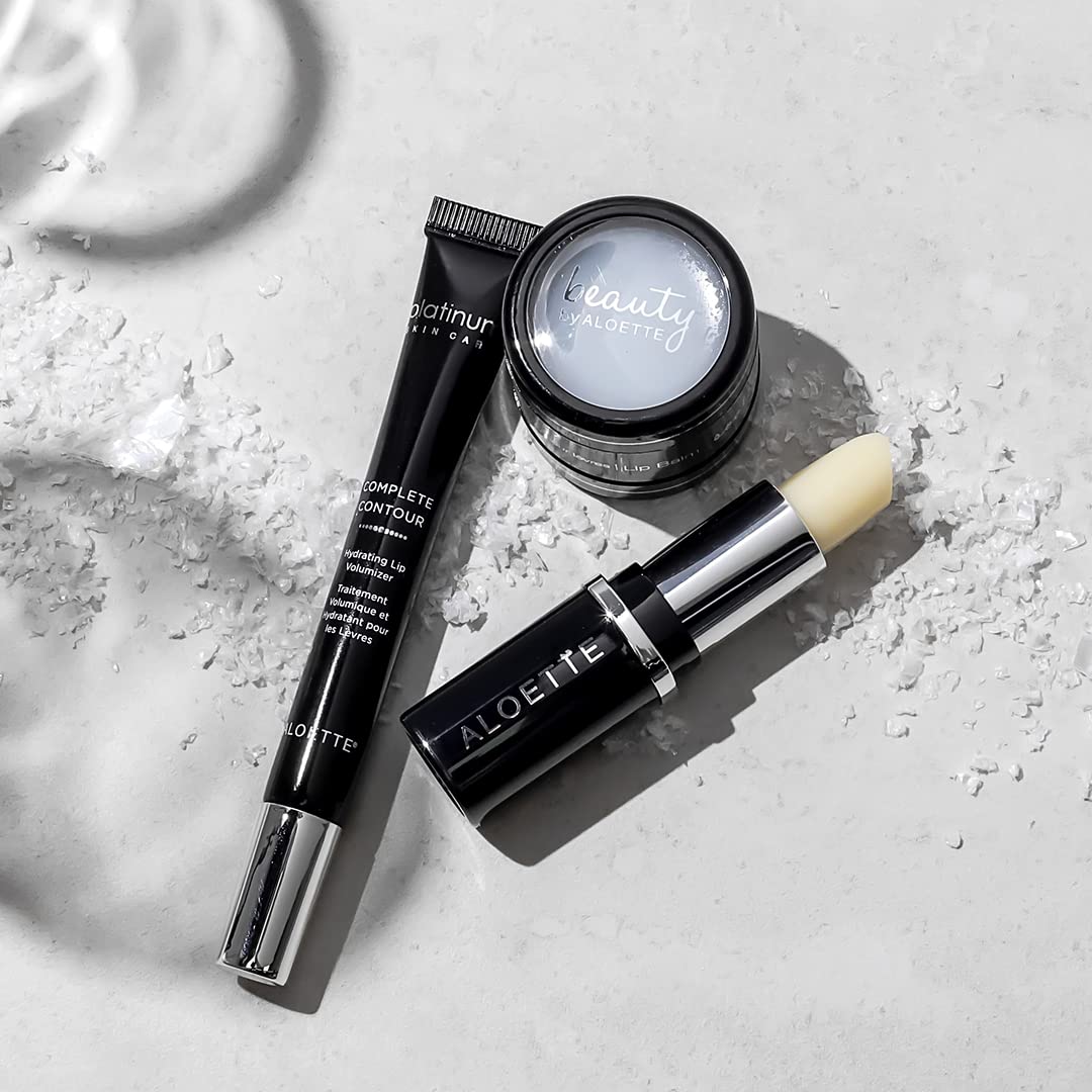 Aloette Complete Contour，保湿丰唇膏，滋润干燥嘴唇，芦荟和可可脂，无动物测试，0.3 盎司