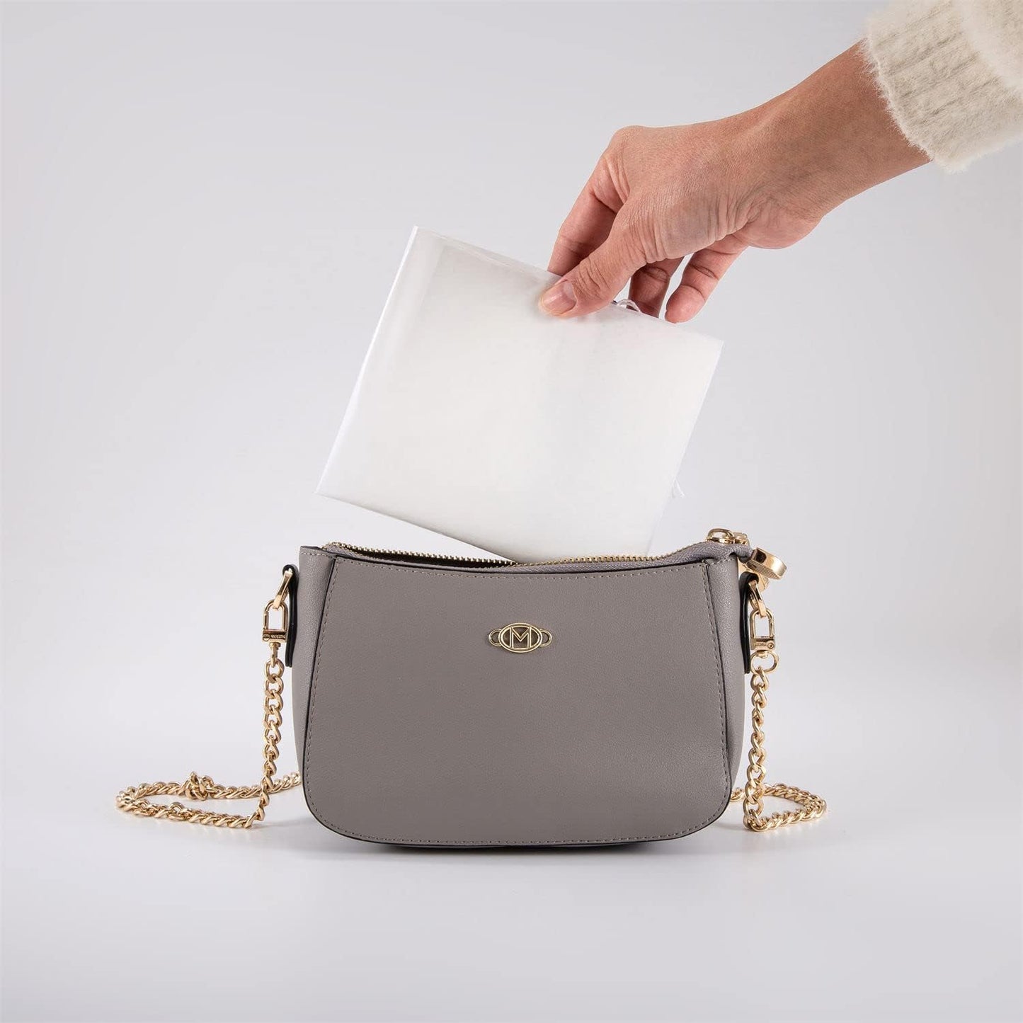 Semapak Pack of 25 Disposable Travel Vomit Bags with Absorbent Pads, Leak Resistant Portable Nausea Bags