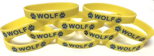 幼童军狼腕带硅胶 10 个装