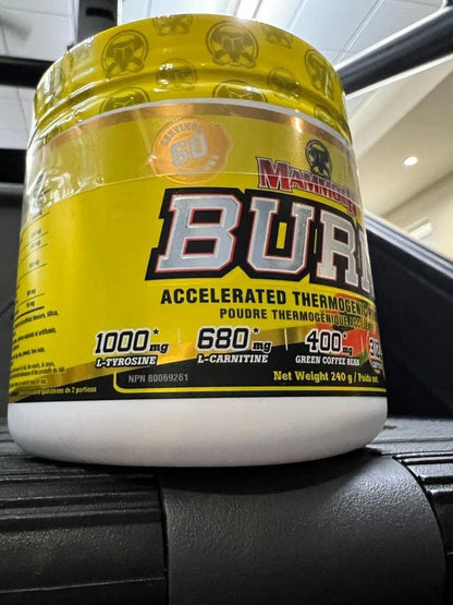 Mammoth Burn 热带水果爆浆，减肥冲剂，燃脂增能粉，促进新陈代谢，改善情绪，生热分解补充剂，60 包