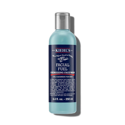Kiehl's Facial Fuel 洁面乳，清爽活力男士凝胶洁面乳，含咖啡因、维生素 E 和薄荷醇，不干燥配方，滋润肌肤，有效疏通毛孔
