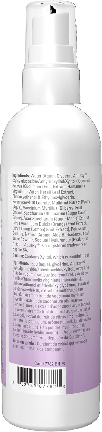 NOW Solutions, Hyaluronic Acid Hydration Facial Mist with Aloe Vera and Cucumber Extracts, 118ml