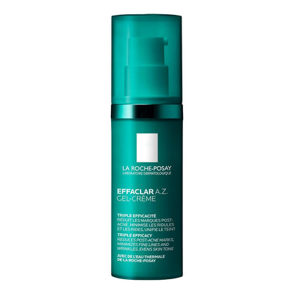 La Roche-Posay Effaclar A.Z. Gel-Cream, Lightweight Daily Moisturizer That Hydrates and Reduces Appearance of Post-Acne Marks and Signs of Aging With Azelaic, Salicylic and Hyaluronic Acids, 40ml