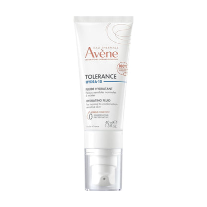 Eau Thermale Avène Tolérance HYDRA-10 Fluid, Hydrating Face Moisturizer for Sensitive Skin, Fragrance, Paraben-free, replacing Tolérance EXTRÊME, 40 ml