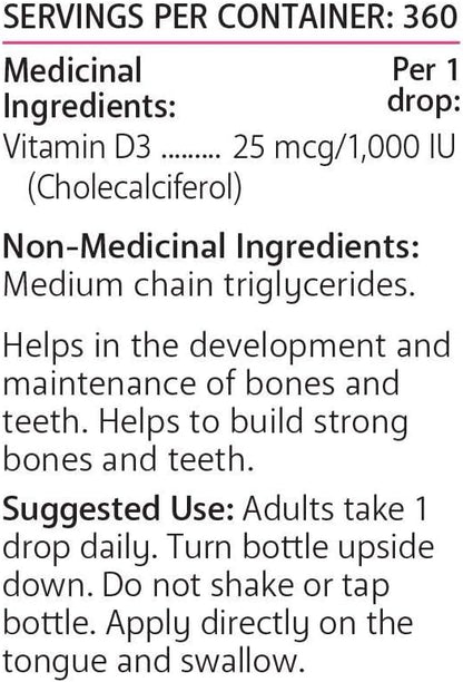 Lorna Vanderhaeghe 维生素 D3 滴剂 | 360毫升