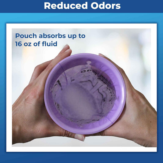 护理袋呕吐袋，带超强吸收袋 - 吸收 16 盎司 - 20 个呕吐袋 - 不再泄漏和飞溅 - 一次性使用 - 减少异味 - 易于处理 - 医疗级 - Cleanis 出品