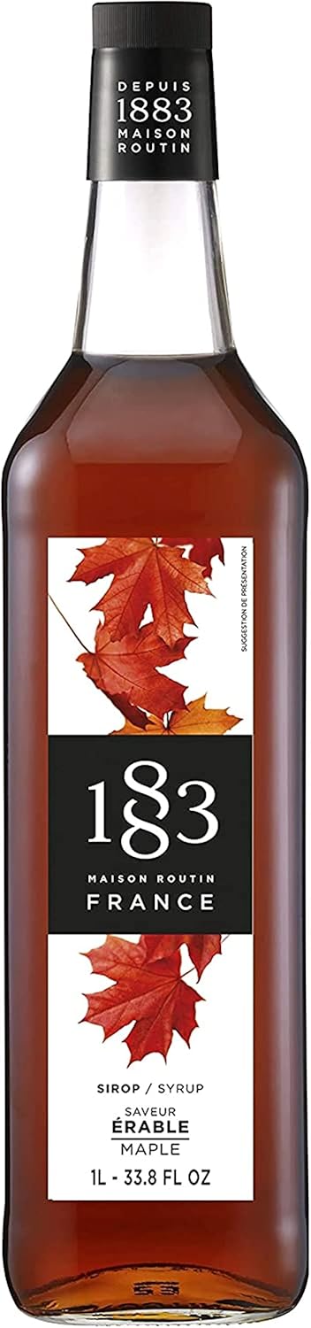 Maison Routin 1883 Maple Flavour Syrup, 1L Glass Bottle