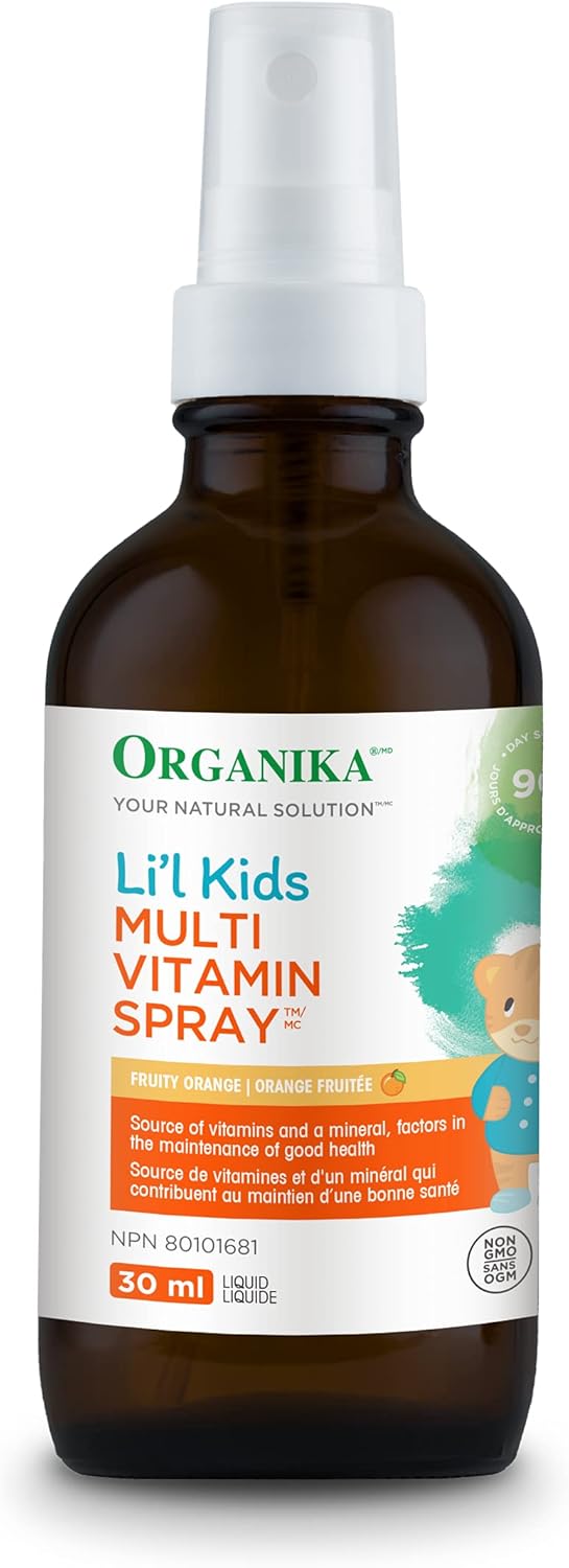 Organika 儿童锌维生素C喷雾 - 橙橘味 + Organika 儿童复合维生素喷雾 - 橙子味（建议年龄 1-3 岁）