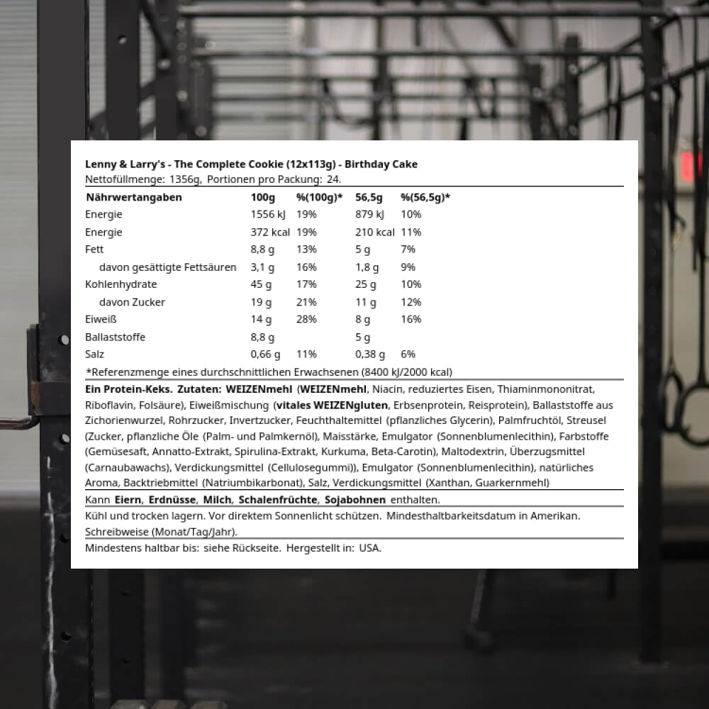 Lenny and Larry's Birthday Cake Complete Cookie 12 Count