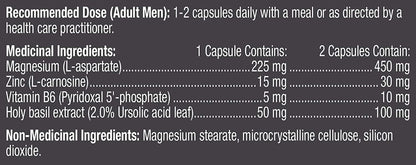Prairie Naturals Z Mag Force 強健骨骼/牙齒，促進組織形成，維持肌肉功能。平衡電解質，維持正常的酸鹼代謝，形成紅血球。聖羅勒。鋅。鎂。維生素B6 P5P。改善睪酮…