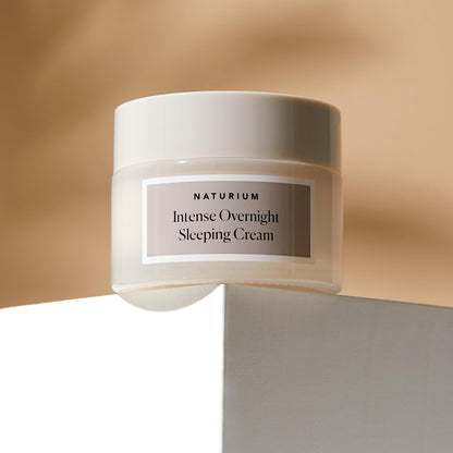 Naturium Intense Overnight Sleeping Cream | Anti Aging Face Moisturizer for PM, With Squalane | 1.7 OZ / 50 g
