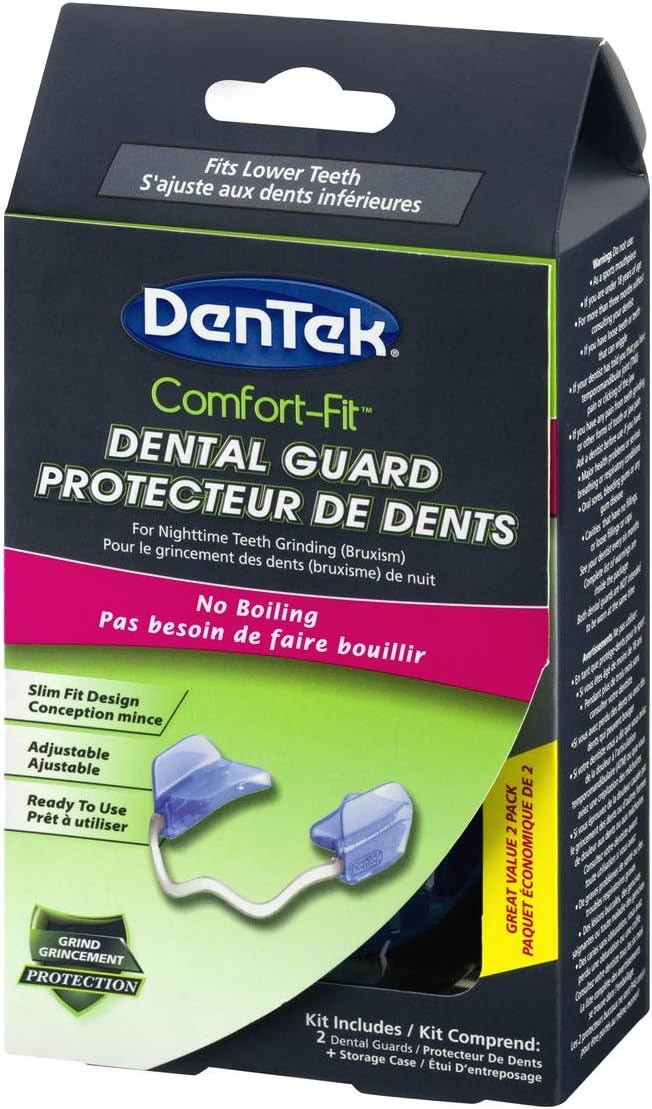 DenTek 舒适贴合牙齿保护器 - 2 件装 - 磨牙护齿器