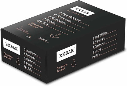 RXBAR 蛋白棒巧克力海盐味 12x52克（12条装）