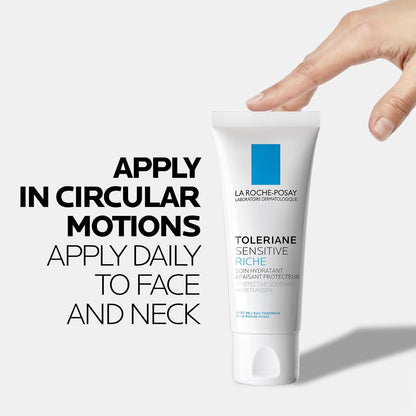 La Roche Posay Face Cream & Body Lotion BUNDLE, Toleriane Sensitive Cream & Lipikar Baume LIGHT AP+M, Hydration for Face & Body, Suitable for Sensitive, Dry to Very Dry Skin, Fragrance-Free