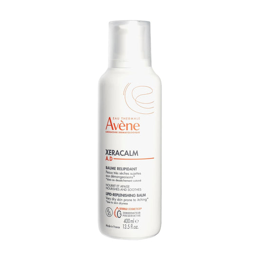 Eau Thermale Avene XeraCalm A.D 脂質補充膏，特應性皮膚，無防腐劑，無香料，不含對羥基苯甲酸酯和酒精，400 毫升