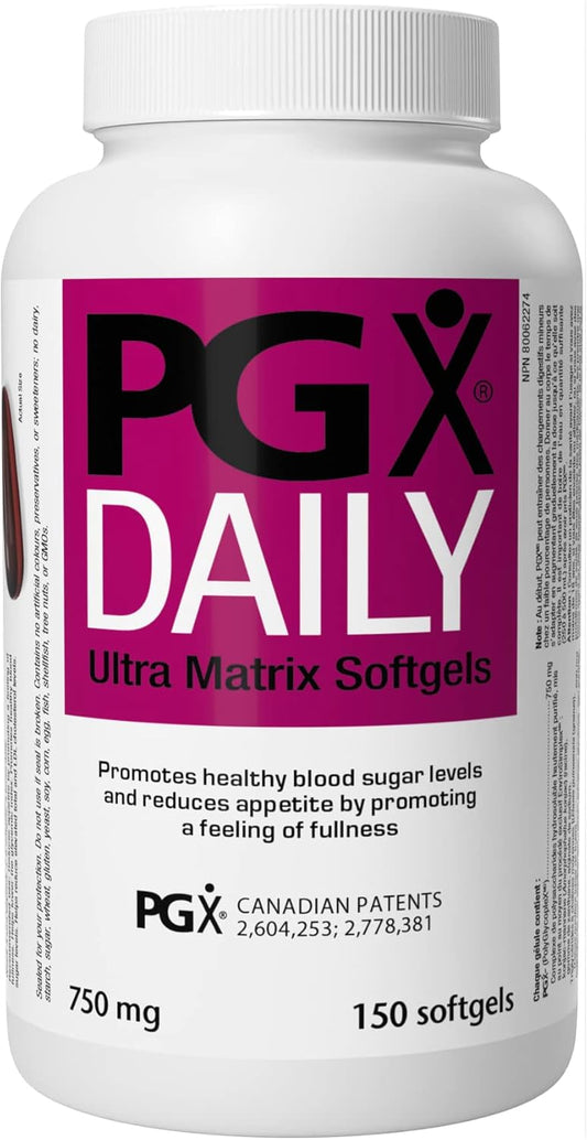 Webber Naturals PGX Daily, Softgel, 750 mg, 150 Count & Apple Cider Vinegar with Chromium, 120 Capsules, Fermented Naturally with The Mother, Digestive Support, Sugar Free, Vegan