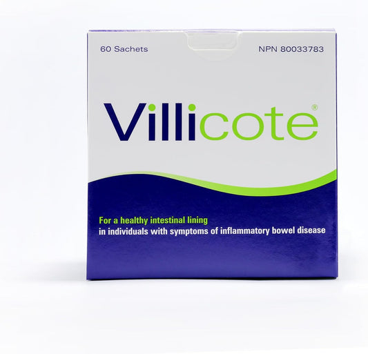 Wellesley Therapeutics Villicote, Restores Gut Integrity, Digestive Comfort, Soothes Abdominal Discomfort, Non-GMO, Gluten-Free, Dairy-Free, 120g, 60 sachets